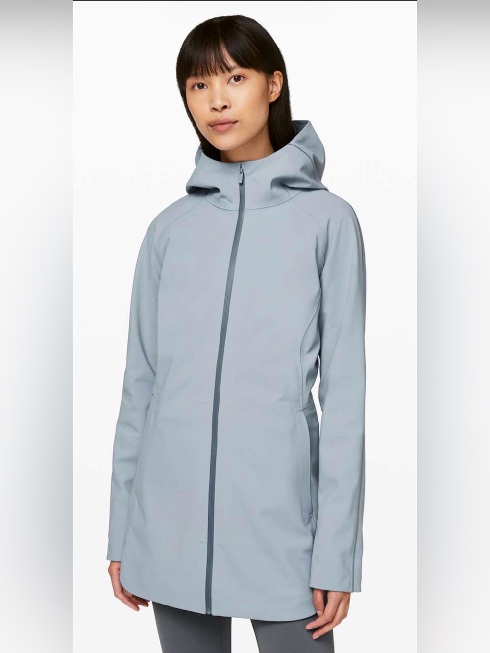 Lululemon Glyde Along Softshell Jacket Chambray Size 6
